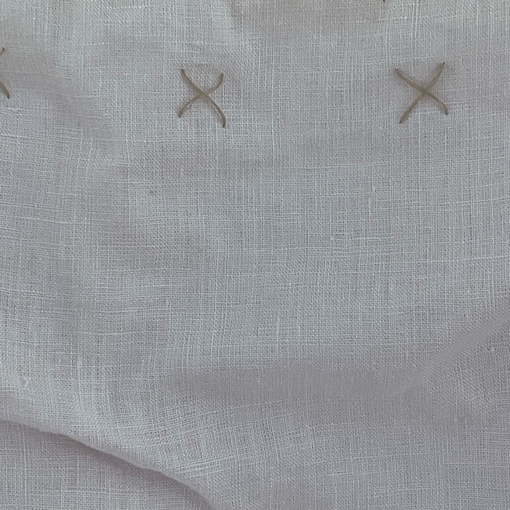 Whistles Linen Embroidered Baby Pink Cami Top with Lace Trim Size US 10 - Picture 5 of 15